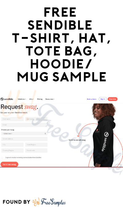 FREE Sendible T-Shirt, Hat, Tote Bag, Hoodie/Mug Sample