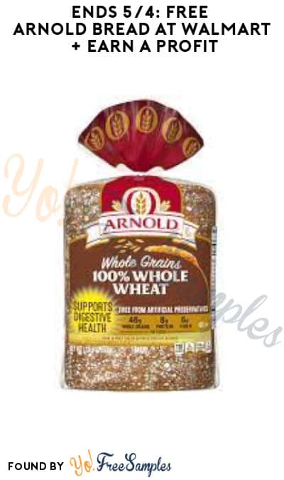 Ends Today 5/4: FREE Arnold Bread at Walmart + Earn A Profit (Fetch Rewards Required)