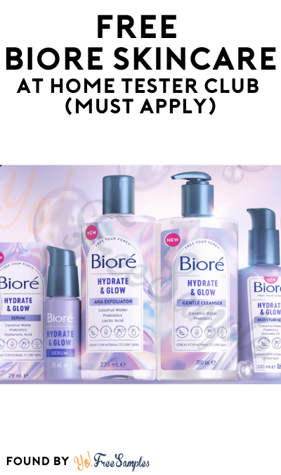 FREE Bioré Skincare At Home Tester Club (Must Apply)