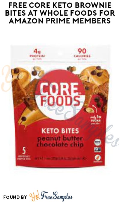 FREE CORE Keto Brownie Bites at Whole Foods for Amazon Prime Members (Ibotta Required)