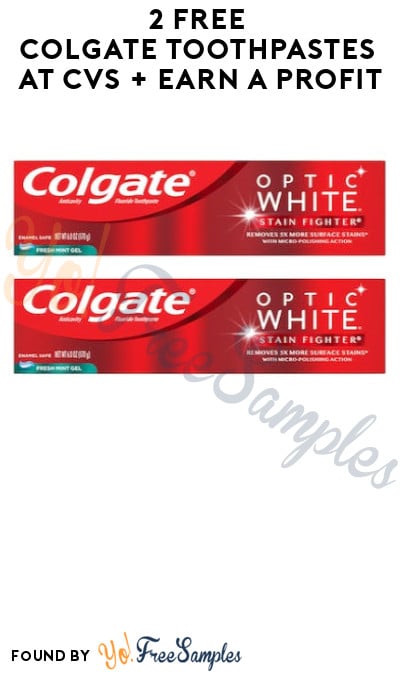 2 FREE Colgate Toothpastes at CVS + Earn A Profit (Coupon + Coupons App Required)