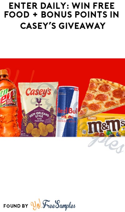 Enter Daily: Win FREE Food + Bonus Points in Casey’s Giveaway (Rewards Required + Midwest Only)