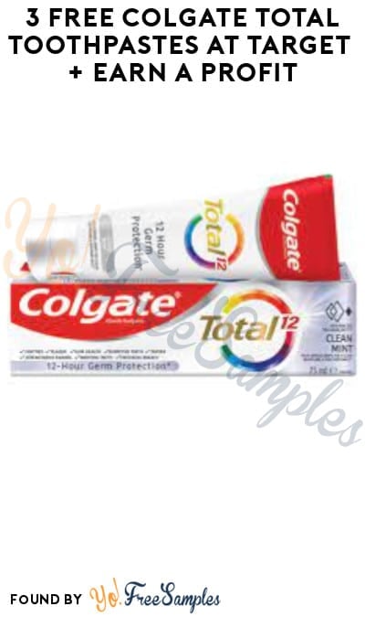 3 FREE Colgate Total Toothpastes at Target + Earn A Profit (Coupon, Ibotta & Coupons App Required)