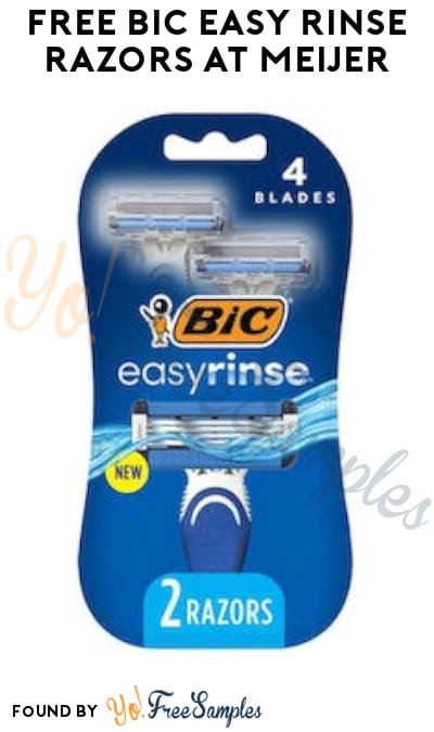 FREE Bic Easy Rinse Razors at Meijer (Account/Coupon & Ibotta Required)