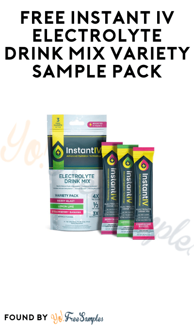 FREE Instant IV Electrolyte Drink Mix Variety Sample Pack