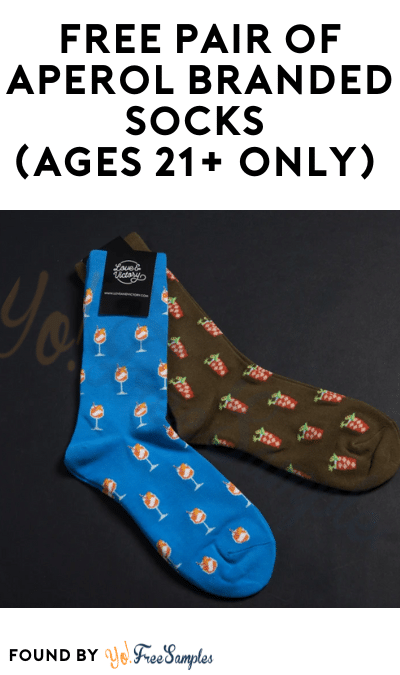 FREE Pair of Aperol Branded Socks (Ages 21+ Only) 