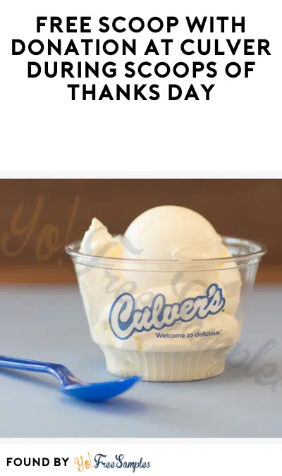 FREE Scoop with Donation at Culver During Scoops of Thanks Day