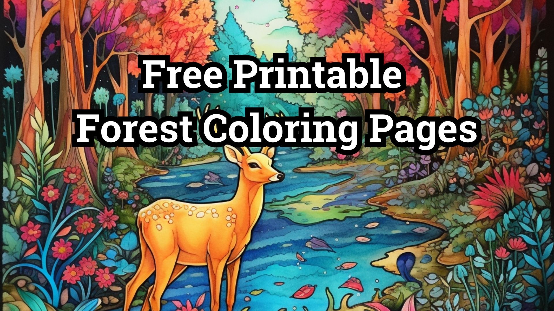 Free Printable Forest Coloring Pages List