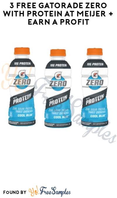 3 FREE Gatorade Zero With Protein at Meijer + Earn A Profit (Ibotta Required)