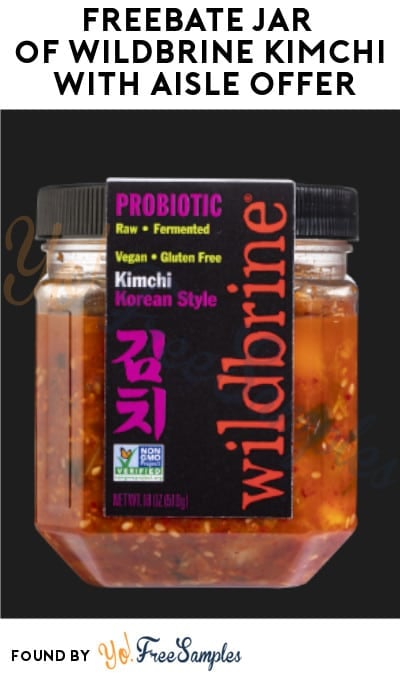 FREEBATE Jar of Wildbrine Kimchi with Aisle Offer (Text Rebate + Venmo/PayPal Required)