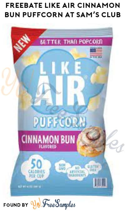 FREEBATE Like Air Cinnamon Bun Puffcorn at Sam’s Club (Venmo or PayPal Required)