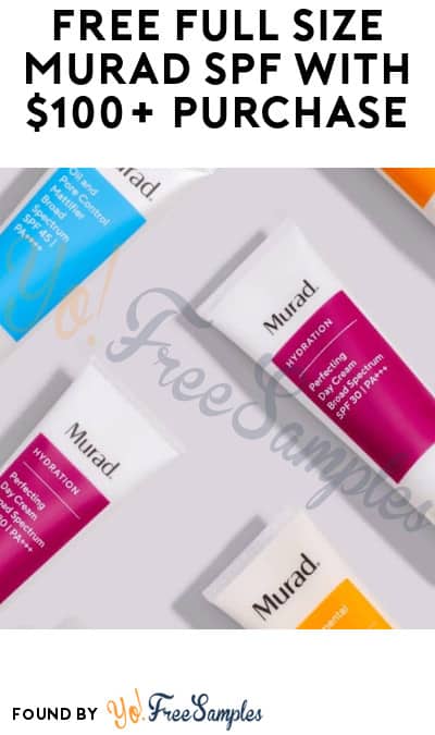 FREE Full Size Murad SPF with $100+ Purchase (Online Only + Code Required)
