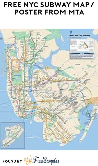 FREE NYC Subway Map/Poster from MTA