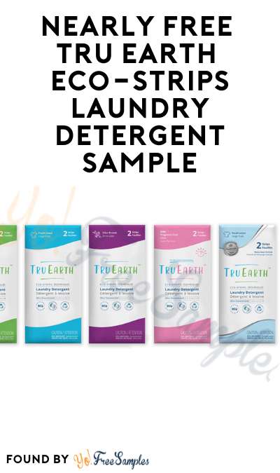 Nearly FREE Tru Earth Eco-Strips Laundry Detergent Sample