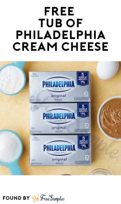 FREE Tub of Philadelphia Cream Cheese