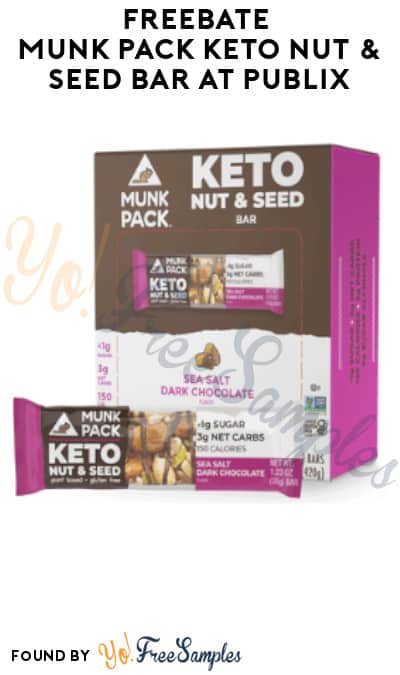 FREEBATE Munk Pack Keto Nut & Seed Bar at Publix (Ibotta Required)