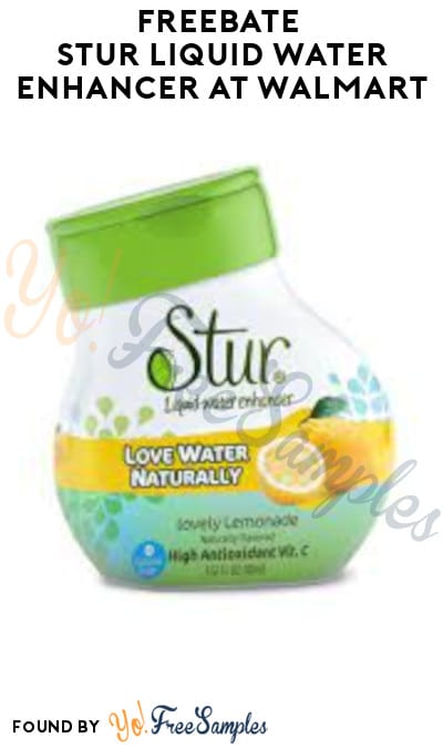 FREEBATE Stur Liquid Water Enhancer at Walmart (Ibotta Required)