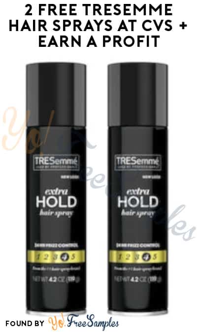2 FREE Tresemme Hair Sprays at CVS + Earn A Profit (Coupon/App Required)
