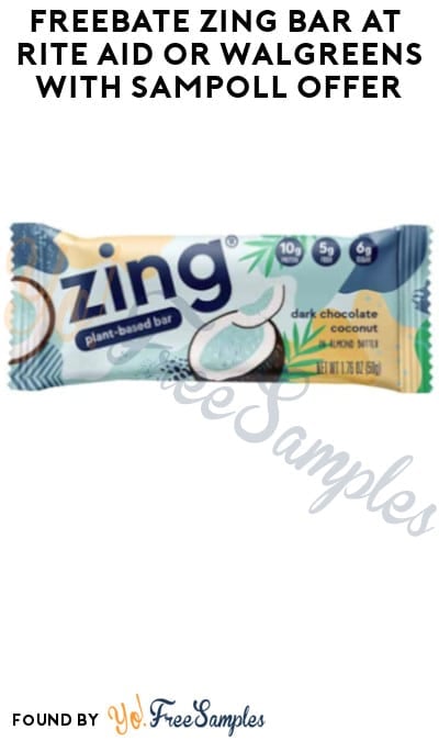 FREEBATE Zing Bar at Rite Aid or Walgreens with Sampoll Offer (PayPal or Venmo Required)