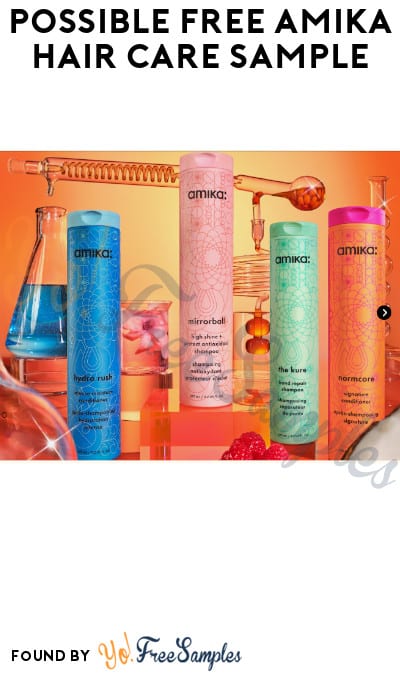 Free haircare sample offers
