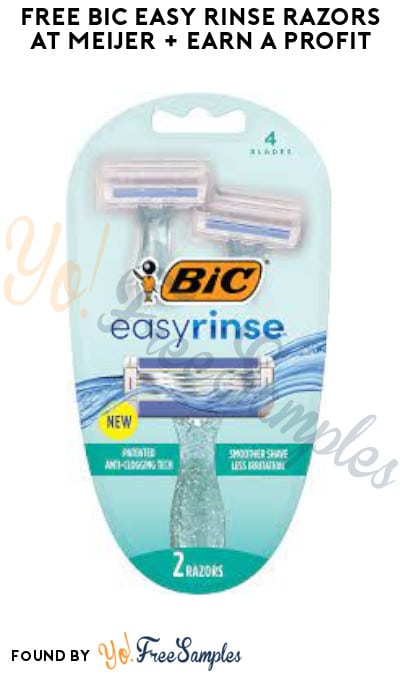FREE Bic Easy Rinse Razors at Meijer + Earn A Profit  (Account/Coupon & Ibotta Required)