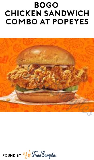 BOGO Chicken Sandwich Combo at Popeyes (App/Online Only)