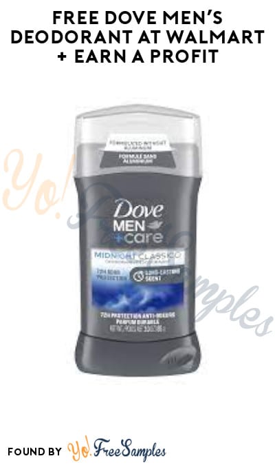 FREE Dove Men’s Deodorant at Walmart + Earn A Profit (Ibotta & Shopkick Required)