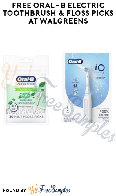 FREE Oral-B Electric Toothbrush & Floss Picks at Walgreens (Account/Coupon & Rebate Required)