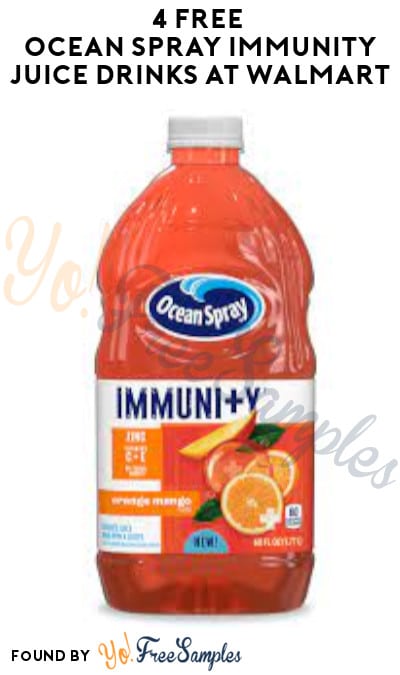 4 FREE Ocean Spray Immunity Juice Drinks at Walmart (Swagbucks & Ibotta Required)