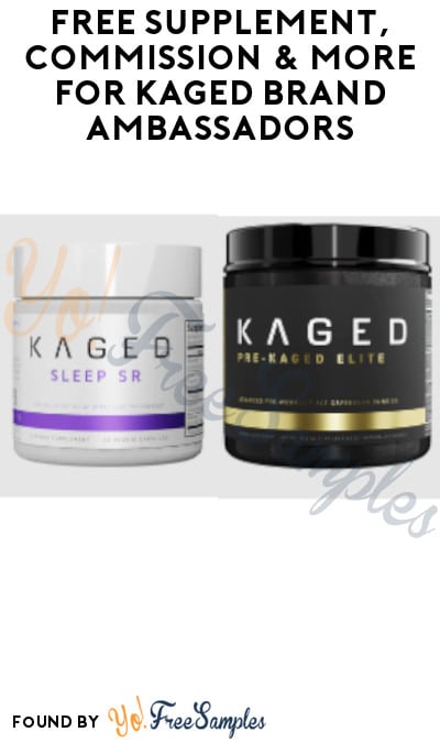FREE Supplements, Commission & More for Kaged Brand Ambassadors (Must Apply)