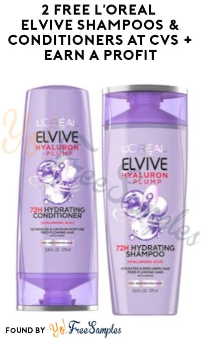 2 FREE L’Oreal Elvive Shampoos & Conditioners at CVS + Earn A Profit (Coupon/App Required)