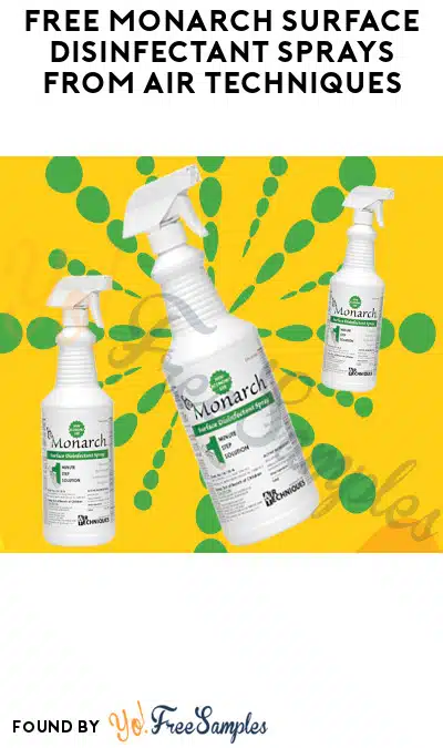 FREE Monarch Surface Disinfectant Sprays from Air Techniques (Dental Professionals Only)