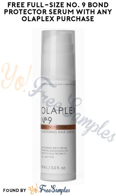 FREE Full-Size No. 9 Bond Protector Serum With Any Olaplex Purchase (Online Only + Code Required)