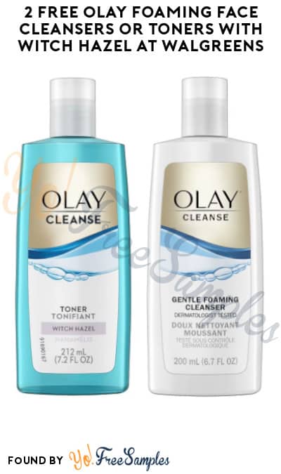 2 FREE Olay Foaming Face Cleansers or Toners with Witch Hazel at Walgreens (Online Only + Coupon Required)