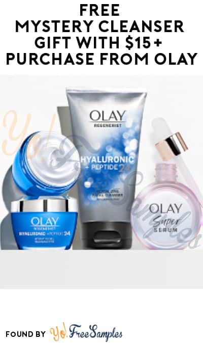 FREE Mystery Cleanser Gift with $15+ Purchase from Olay (Online Only + Code Required)