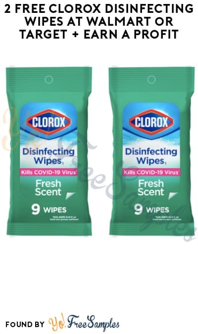2 FREE Clorox Disinfecting Wipes at Walmart or Target + Earn A Profit (Swagbucks Required)