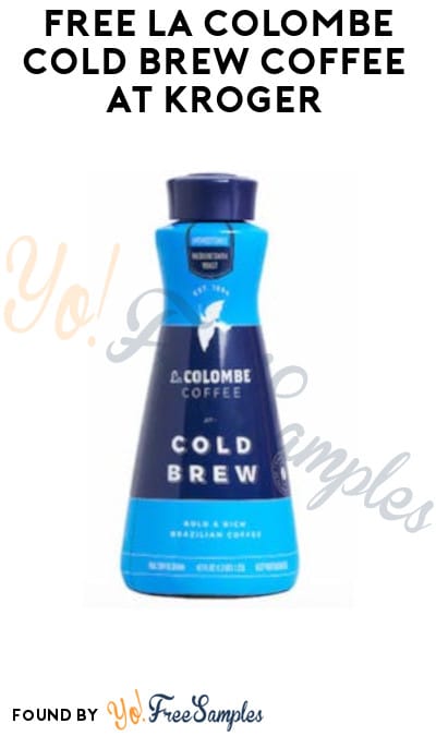 FREE La Colombe Cold Brew Coffee at Kroger (Account/Coupon & Ibotta Required)
