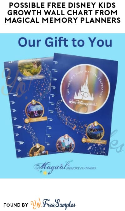 Possible FREE Disney Kids Growth Wall Chart from Magical Memory Planners (Social Media Required)