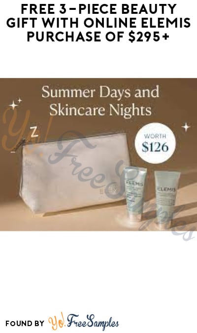 FREE 3-Piece Beauty Gift with Online Elemis Purchase of $295+ (Online Only + Code Required)