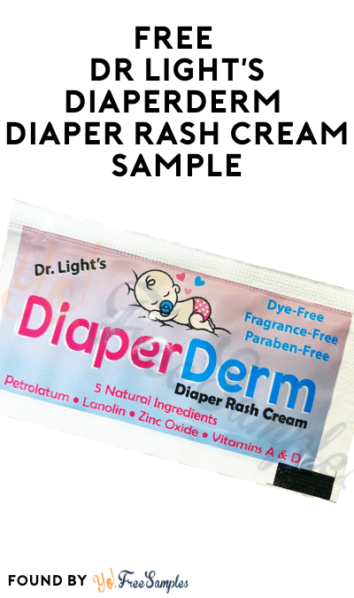 FREE Dr. Light’s DiaperDerm Diaper Rash Cream Sample