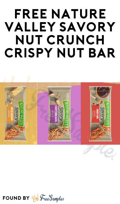 FREE Nature Valley Savory Nut Crunch Crispy Nut Bar