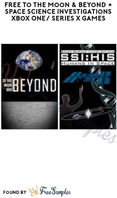 FREE To the Moon & Beyond + Space Science Investigations Xbox One/Series X Games (Microsoft Account Required)