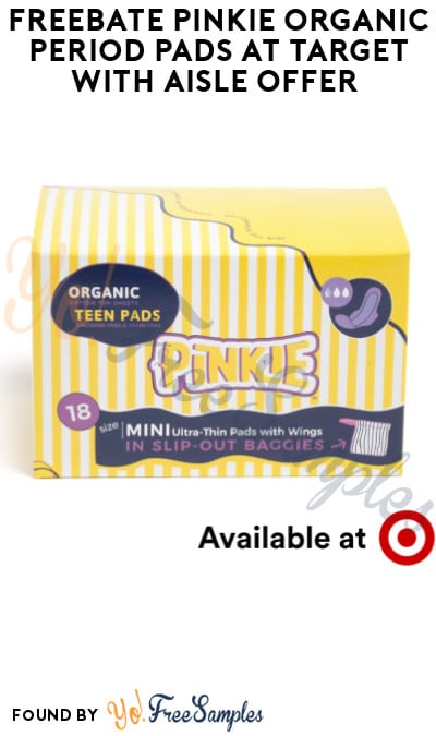 FREEBATE Pinkie Organic Period Pads at Target with Aisle Offer (Text Rebate + Venmo/PayPal Required)