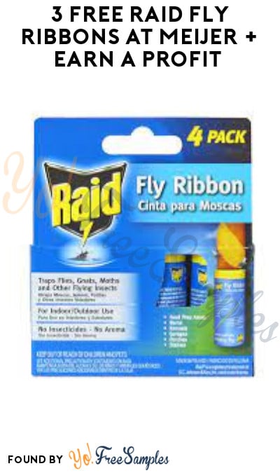 3 FREE Raid Fly Ribbons at Meijer + Earn A Profit  (Ibotta Required)
