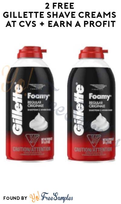 2 FREE Gillette Shave Creams at CVS + Earn A Profit (Coupon & Code Required)