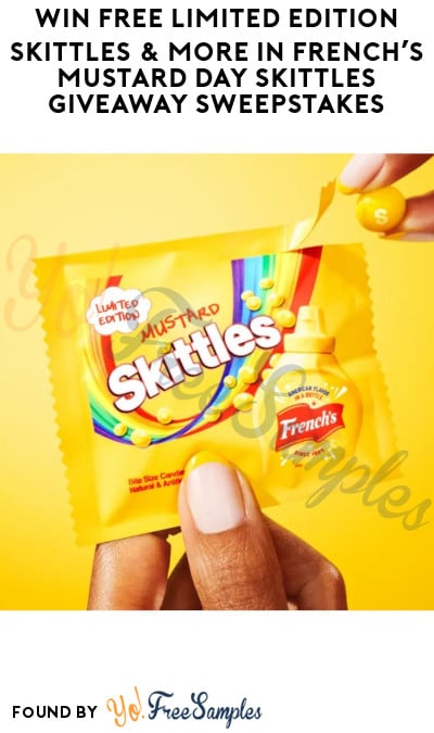 Win FREE Limited Edition Skittles & More in French’s Mustard Day Skittles Giveaway Sweepstakes
