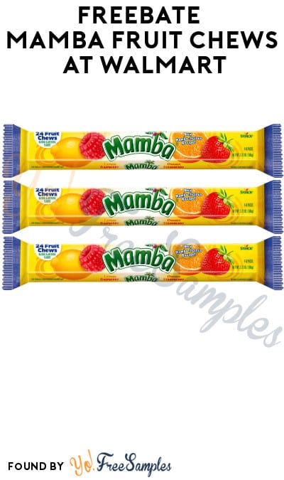FREEBATE Mamba Fruit Chews at Walmart (Ibotta Required)