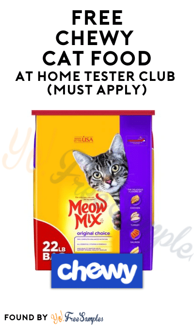 FREE Chewy Cat Food At Home Tester Club (Must Apply)