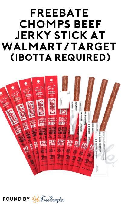 FREEBATE Chomps Beef Jerky Stick at Walmart/Target (Ibotta Required)