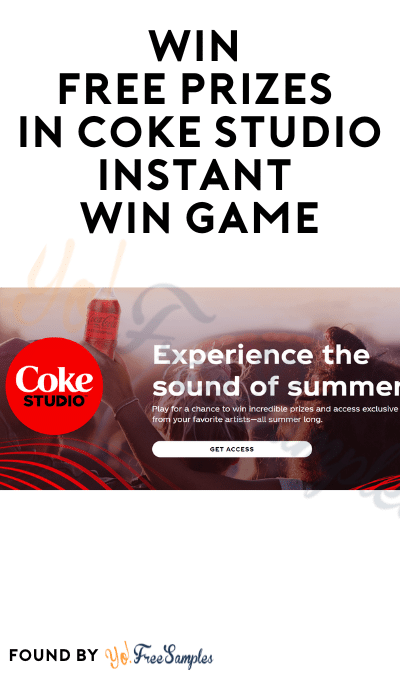 Win FREE Prizes in Coke Studio Instant Win Game